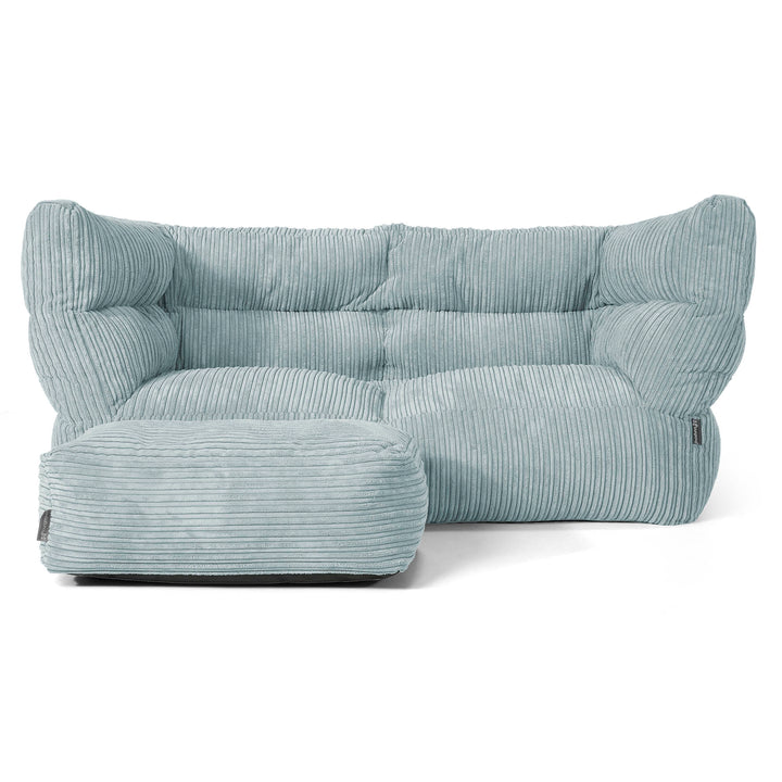 2-Sitzer Louis Sitzsacksofa - Cord Mintgrün 02