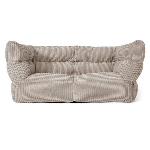 2-Sitzer Louis Sitzsacksofa - Cord Nerzfarben 01