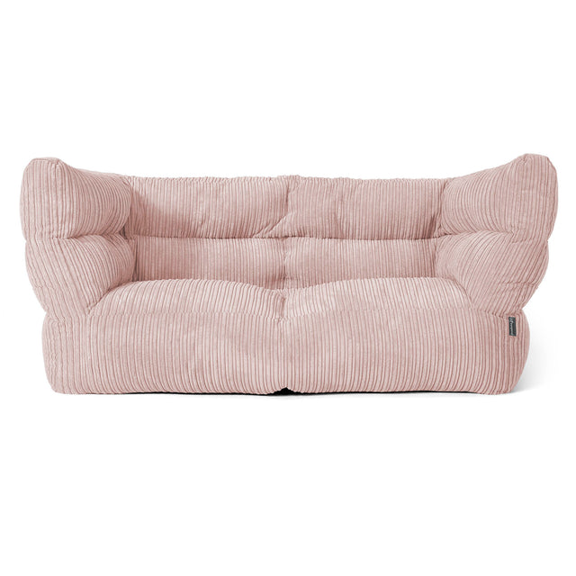 2-Sitzer Louis Sitzsacksofa - Cord Rosa 01