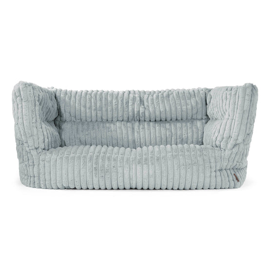 2-Sitzer Louis Sitzsacksofa - Ultra Plüsch Cord Taubenblau 01