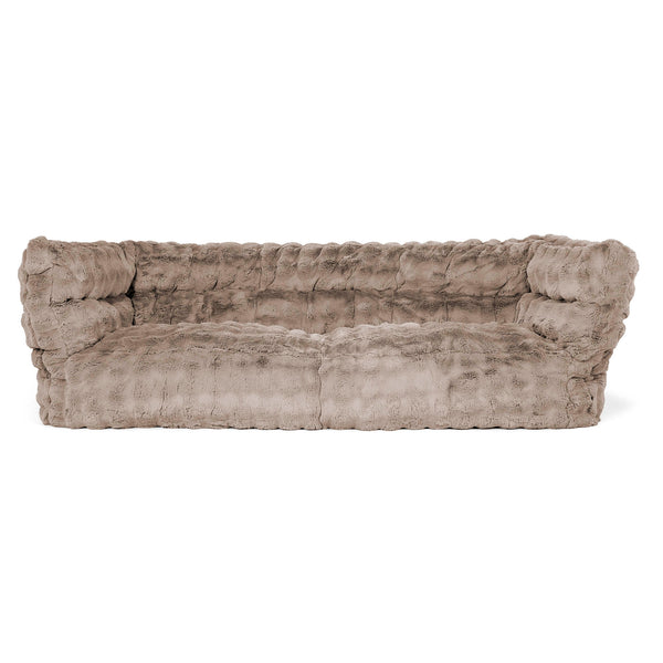 3-Sitzer Louis Sitzsacksofa - Bubble Pelz Nerzfarben 01