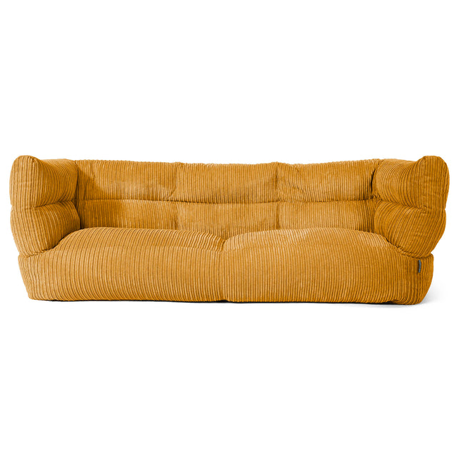 3-Sitzer Louis Sitzsacksofa - Cord Goldhonig 01
