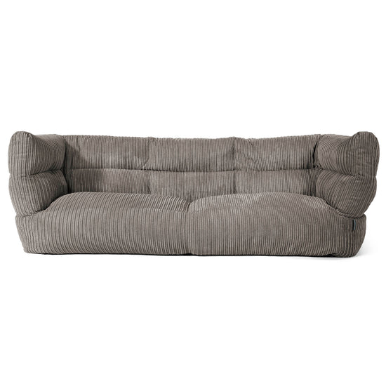 3-Sitzer Louis Sitzsacksofa - Cord Graphitgrau 01