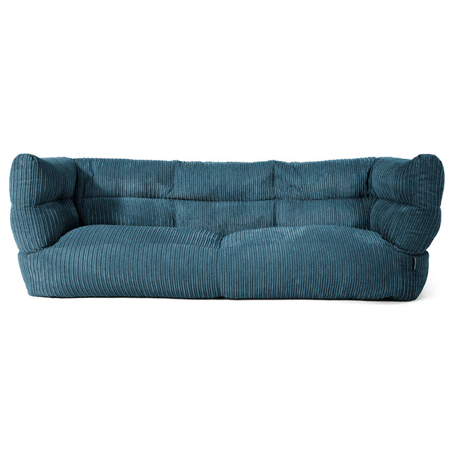 3-Sitzer Louis Sitzsacksofa - Cord Marineblau 01