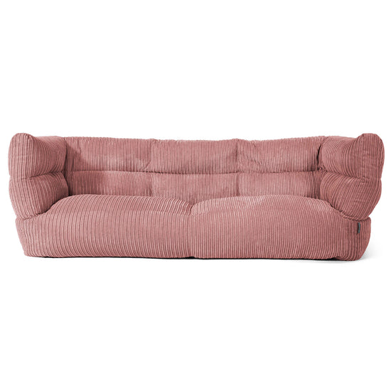 3-Sitzer Louis Sitzsacksofa - Cord Pfirsich 01