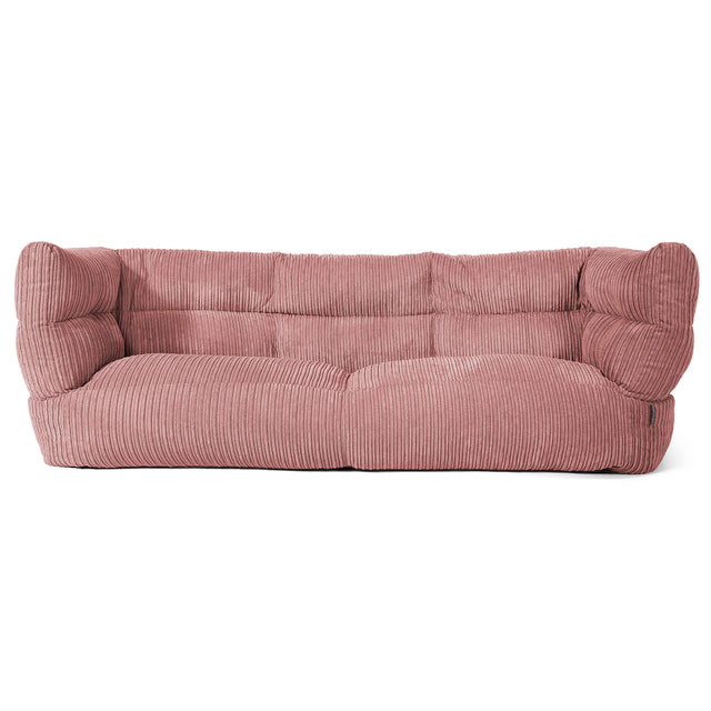 3-Sitzer Louis Sitzsacksofa - Cord Pfirsich 01