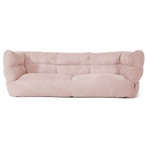 3-Sitzer Louis Sitzsacksofa - Cord Rosa 01