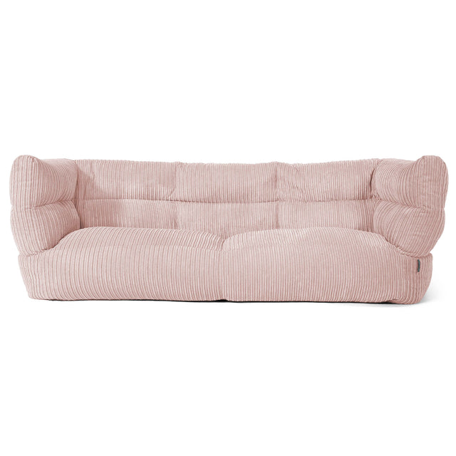 3-Sitzer Louis Sitzsacksofa - Cord Rosa 01