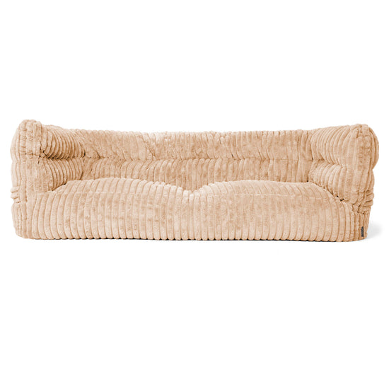 3-Sitzer Louis Sitzsacksofa - Ultra Plüsch Cord Pfirsich 01