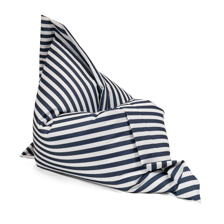 Sitzsack XXL Outdoor - Marineblau Gestreift 04