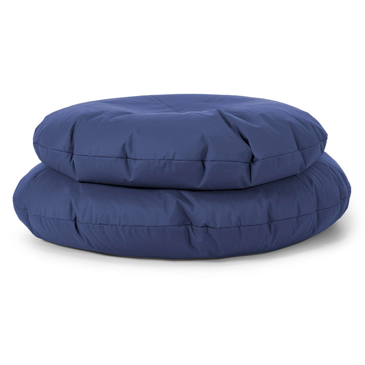Flexforma Runder Kinder-Sitzsack als Bodenkissen 2-14 Jahre - Pflegeleicht Marineblau 03