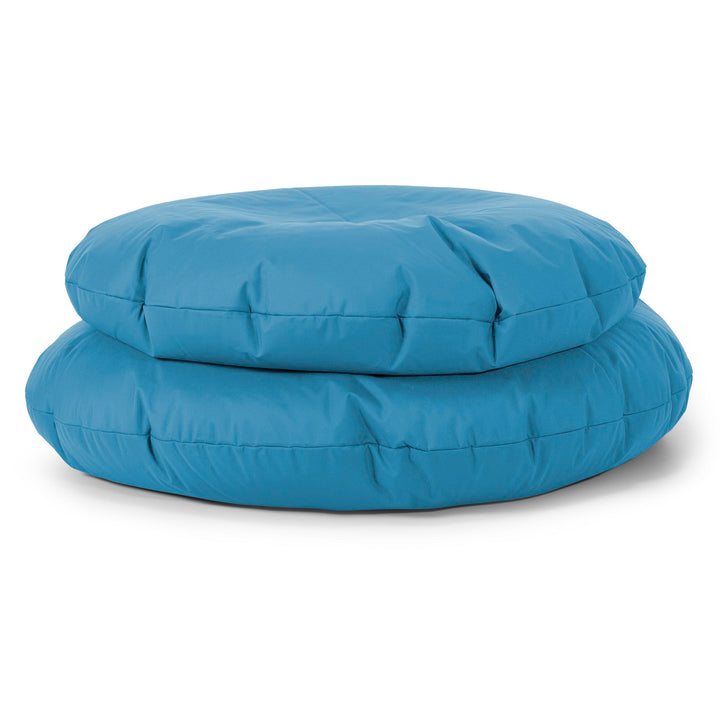 Flexforma Runder Sitzsack als Bodenkissen für Erwachsene - Pflegeleicht Türkisblau 03