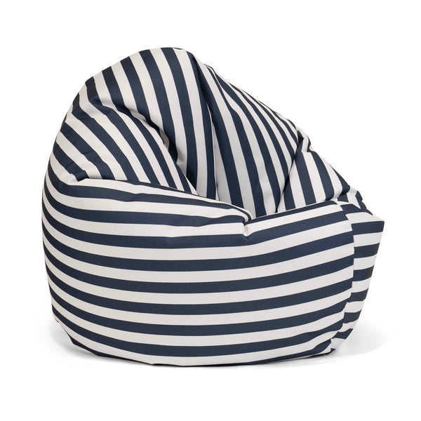 Flexiforma Sitzsackstuhl für Erwachsene - Marineblau Gestreift 01