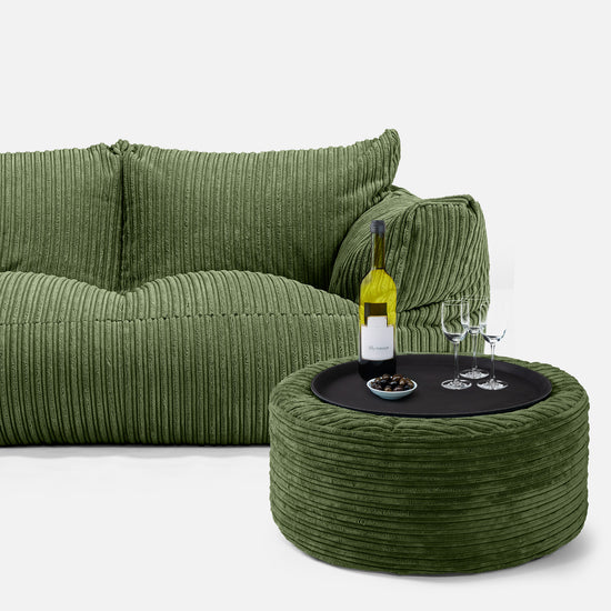 Josephine Sitzsack Sofa - Cord Nadelwaldgrün 03