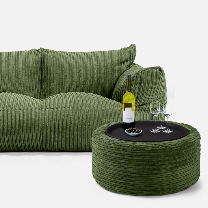 Josephine Sitzsack Sofa - Cord Nadelwaldgrün 03
