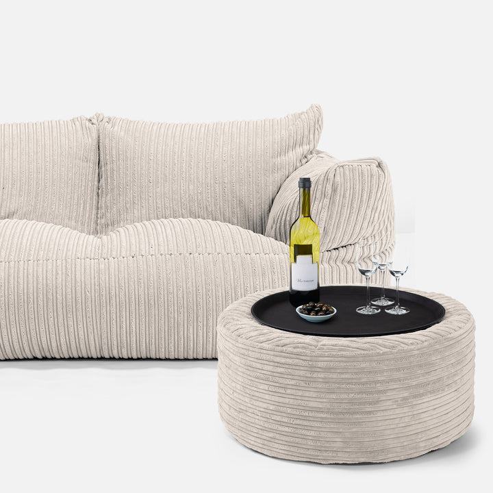 Josephine Sitzsack Sofa - Cord Elfenbein 03