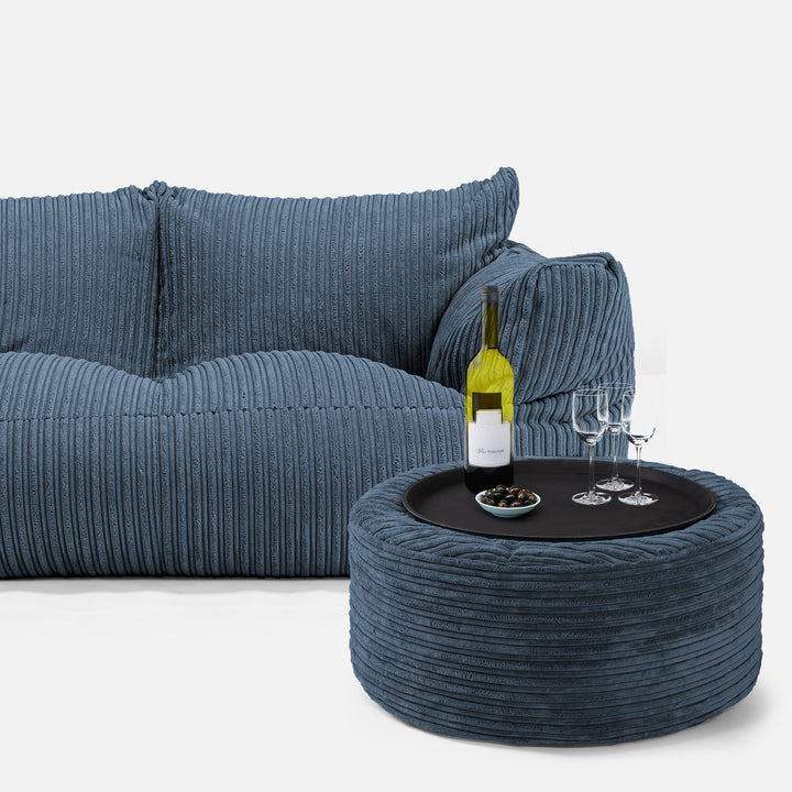 Josephine Sitzsack Sofa - Cord Marineblau 03
