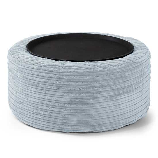 Sitzhocker - Cord Baby Blau 02