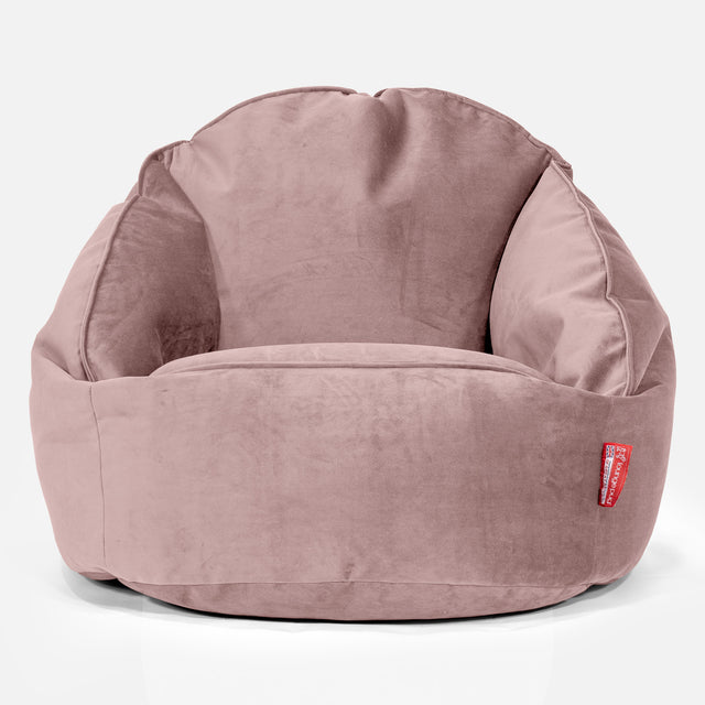 Bubble Sitzsack Sessel - Samt Pink 01