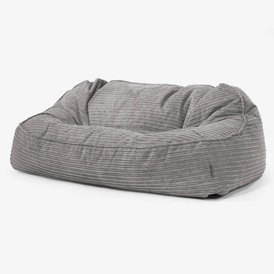 Das Slouchy XXL Sitzsack Sofa - Cord Graphitgrau 01