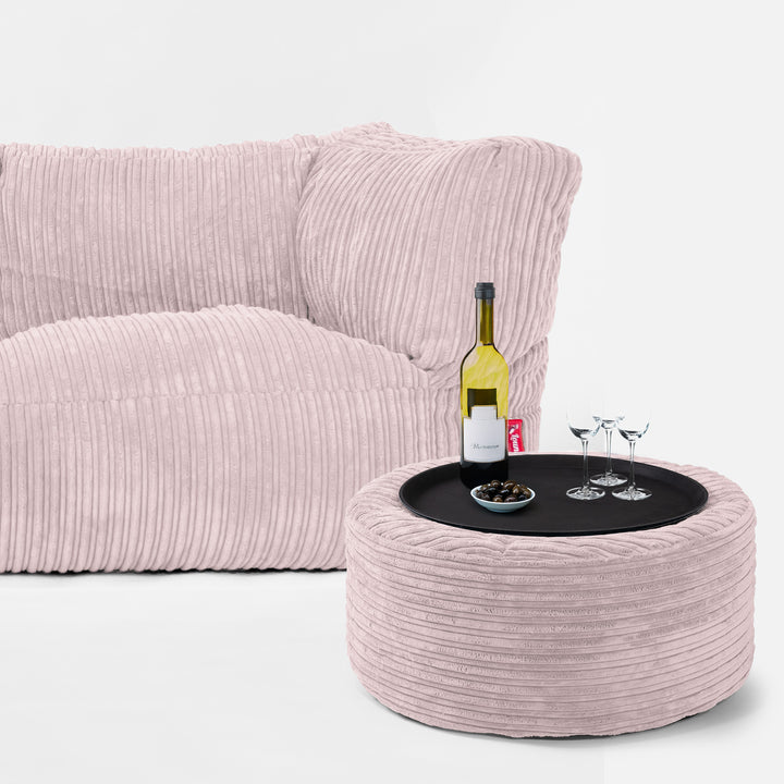 2-Sitzer Albert Sitzsacksofa - Cord Rosa 03
