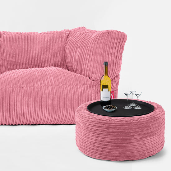 2-Sitzer Albert Sitzsacksofa - Cord Koralle 03