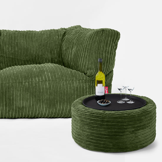 2-Sitzer Albert Sitzsacksofa - Cord Nadelwaldgrün 03