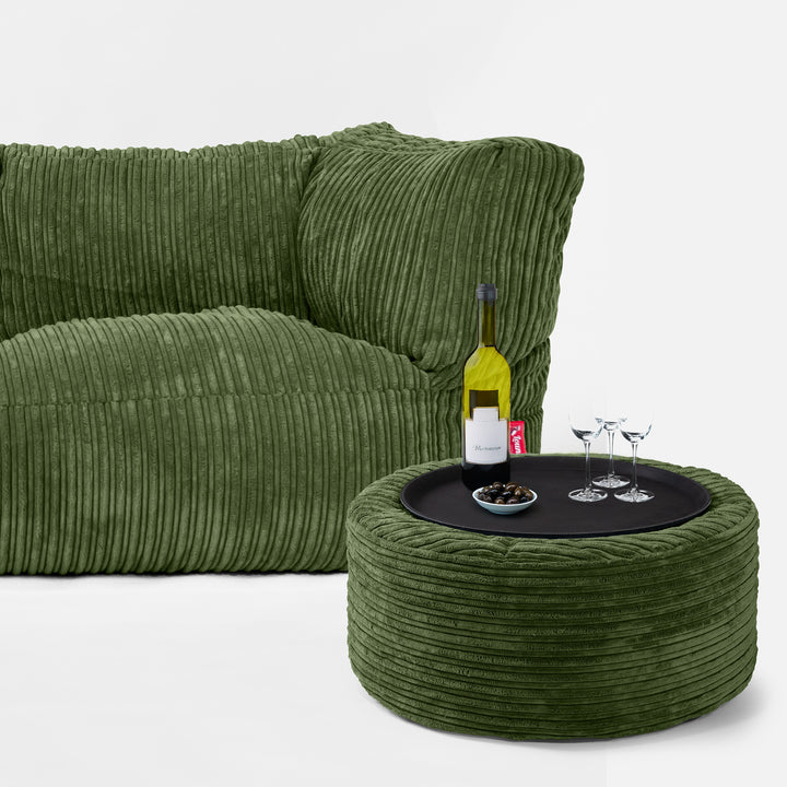 2-Sitzer Albert Sitzsacksofa - Cord Nadelwaldgrün 03