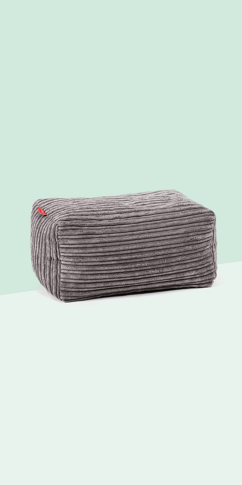 Kleiner Fußhocker - Interalli Wolle Silber