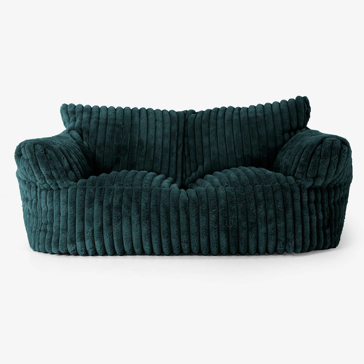 Josephine Sitzsack Sofa - Ultra Plüsch Cord Blaugrün 01