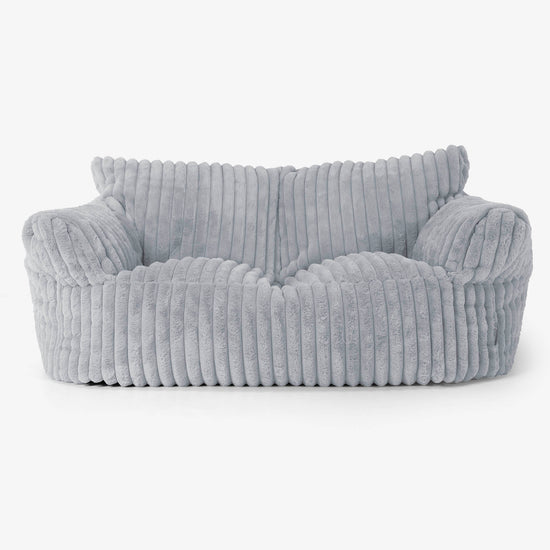 Josephine Sitzsack Sofa - Ultra Plüsch Cord Taubenblau 01