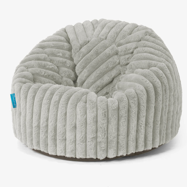 Klassicher Kindersessel Sitzsack 1-5 jahren - Ultra Plüsch Cord Salbeigrün 01