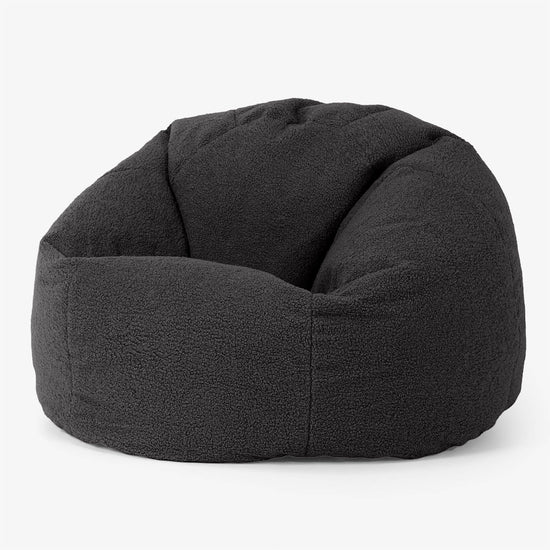 Klassischer Sitzsack Sessel - Bouclé Graphitgrau 01