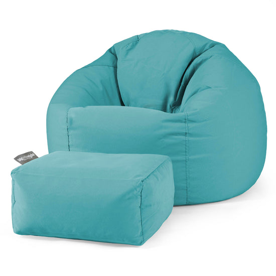 Klassischer Sitzsack Sessel - Olefin Aqua 02