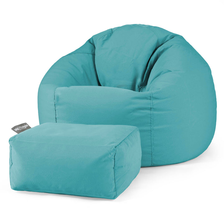 Klassischer Sitzsack Sessel - Olefin Aqua 02