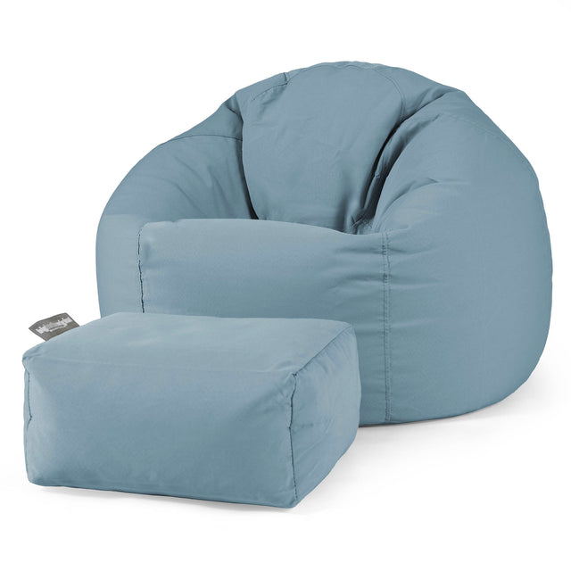 Klassischer Sitzsack Sessel - Olefin Baby Blau 02