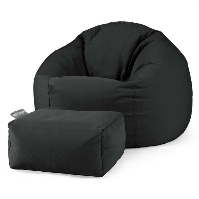 Klassischer Sitzsack Sessel - Olefin Schwarz 02