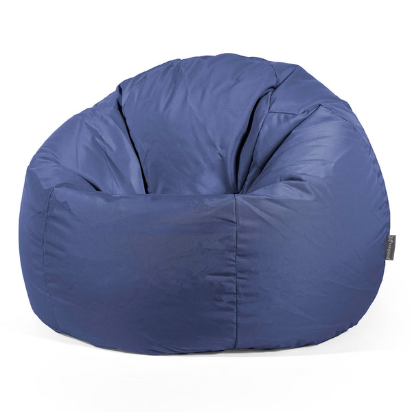 Klassischer Sitzsack Sessel - Pflegeleicht für Draußen Marineblau 01