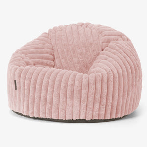 Klassischer Sitzsack Sessel - Ultra Plüsch Cord Pastellrosa