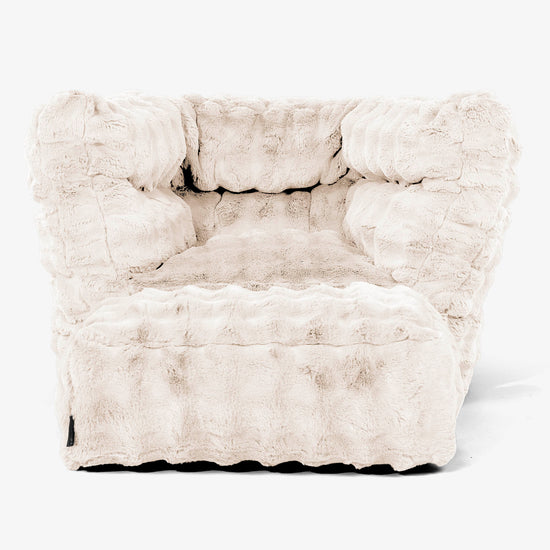 Louis Sitzsack Ohrensessel - Bubble Pelz Creme 02