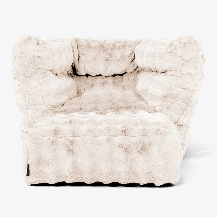 Louis Sitzsack Ohrensessel - Bubble Pelz Creme 02