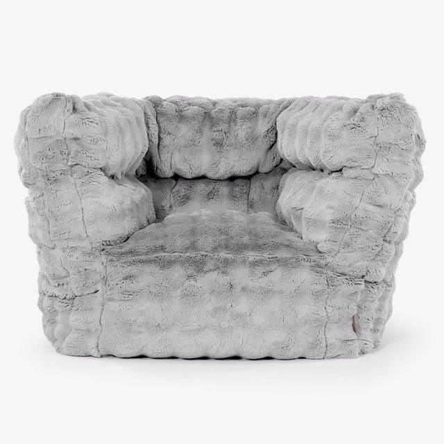Louis Sitzsack Ohrensessel - Bubble Pelz Grau 01