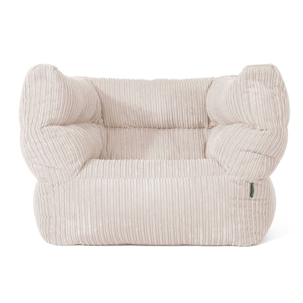Louis Sitzsack Ohrensessel - Cord Elfenbein 01