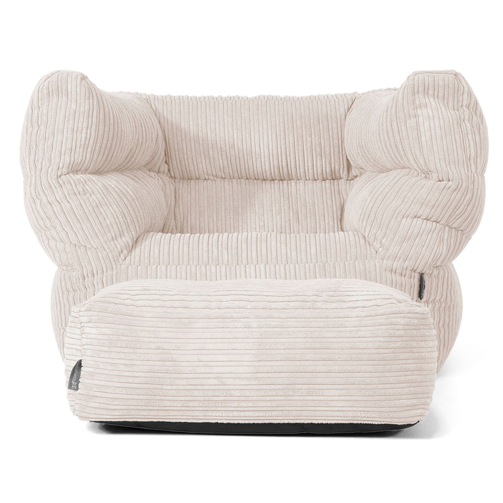 Louis Sitzsack Ohrensessel - Cord Elfenbein 02