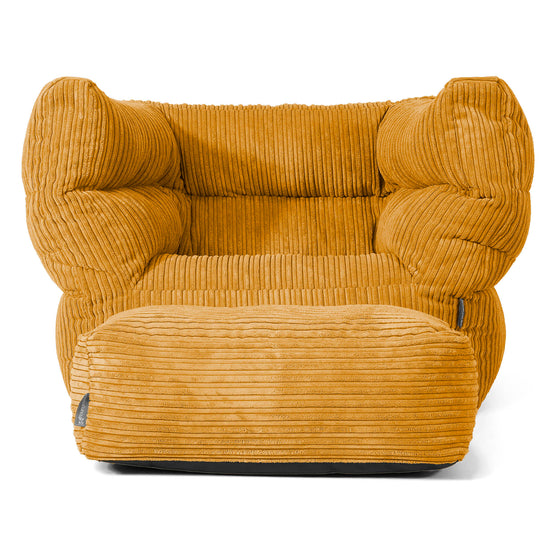 Louis Sitzsack Ohrensessel - Cord Goldhonig 02