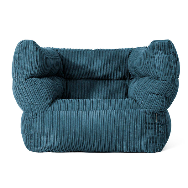 Louis Sitzsack Ohrensessel - Cord Marineblau 01