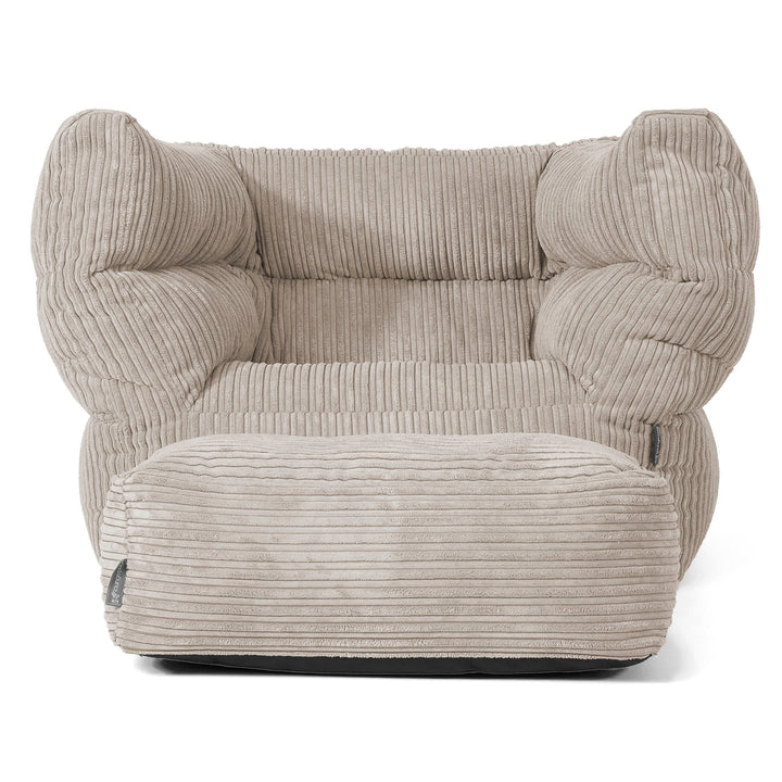 Louis Sitzsack Ohrensessel - Cord Nerzfarben 02