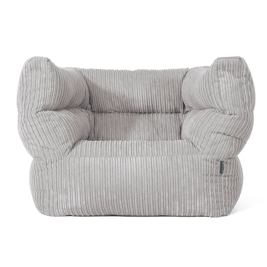 Louis Sitzsack Ohrensessel - Cord Silbergrau 01