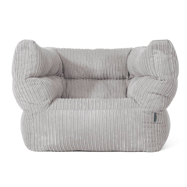 Louis Sitzsack Ohrensessel - Cord Silbergrau 01