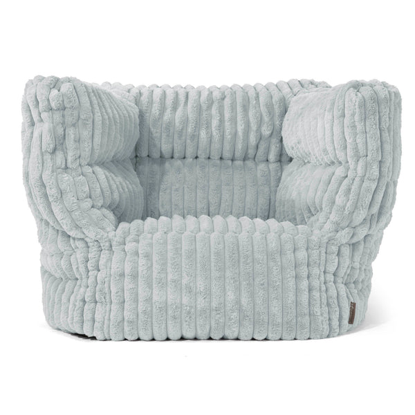 Louis Sitzsack Ohrensessel - Ultra Plüsch Cord Taubenblau 01